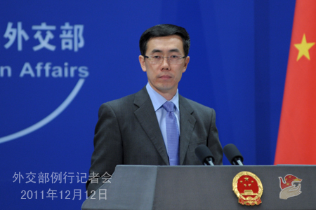 外交部发言人刘为民举行例行记者会20111212.jpg