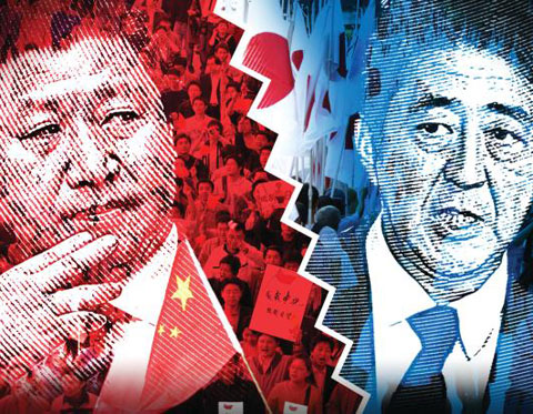 
	동아시아 지역에서 영향력을 확대하려는 시진핑 중국 국가주석과 내셔널리즘을 자극한다는 비판을 받는 아베 신조 일본 총리. / 그래픽=정인성 기자

