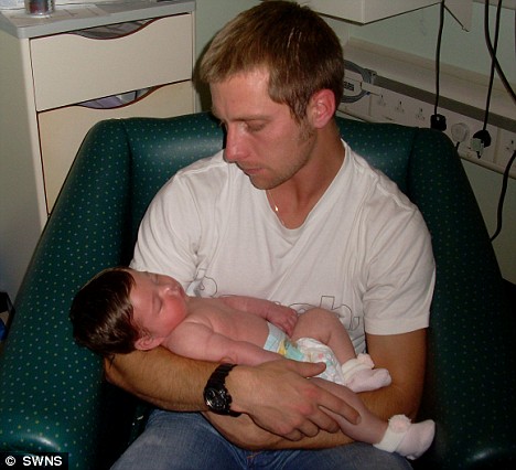 Pete Vincent with his daughter Amazing Grace 