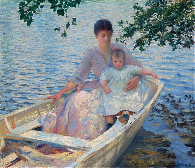 motherhood-Edmund_Charles_Tarbell_-_Mother_and_Child_in_a_Boat.jpg