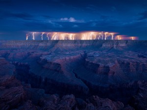 Lightning on Grand Canyon