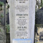 Grave of Kafka, Jewish Cementery, Prague, Czechia. 1